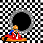 Go Kart Danke Sticker