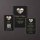 Gold & Black Punkte personalisierte Hochzeit Banner (Personalisiere diese Kollektion eines unabhängigen Creators.)
