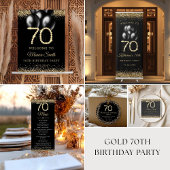 Gold Diamonds 60th Birthday Dinner Flat Menu Menükarte