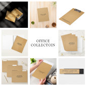 Gold Faux Leather Texture Design Notizblock