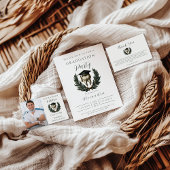 Gold Laurel Tooth Graduation Party Einladung