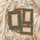 Gold Mosaic Islamic Wedding Save The Date