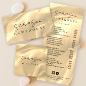 Goldene Opal Preisliste Elegantes Luxussalon Sockelschild