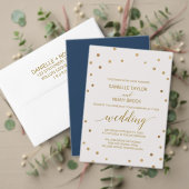 Gold Polka Dots Brautparty Einladung (Personalisieren Sie die Kollektion dieses unabhängigen Creators. Test)