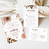 Wir machen noch immer Gold-Rustikal-Blütenwoche Einladung