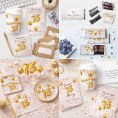 Golden Glow Sweet 16 Party Serviette