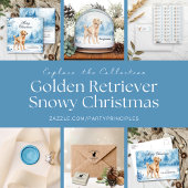 Golden Retriever Silhouette Address Permastempel