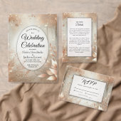 Golden Rosewood Enchanted Forest Wedding Save The Date (Personalisiere diese Kollektion eines unabhängigen Creators.)