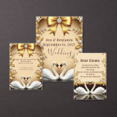 💍 Golden Swan Hochzeit Danke Wertschätzung  💍 (Personalisiere diese Kollektion eines unabhängigen Creators.)