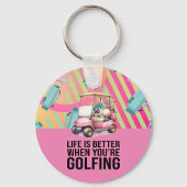 Golf 40. Geburtstag mit Rosa Karren Golfer Pappteller