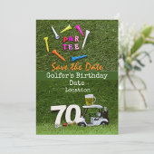 Golf Happy Birthday to You mit Golf Flag Golfball
