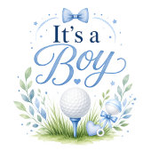 Golf-Teddybär hält Golfball Geschenkpapier