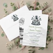 Einladung von Golf Brides Hochzeit (Personalisieren Sie die Kollektion dieses unabhängigen Creators. Test)