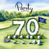 Sip Sip Hooray I'm 70th Birthday Today Golf Fahne Dosenkühler