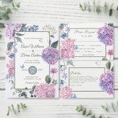 Schöne handbemalte Hydrangea Wedding RSVP (Personalisiere diese Kollektion eines unabhängigen Creators.)