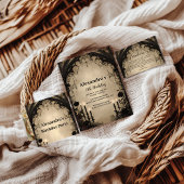 Gothic Cathedral Arch Birthday Invitation Einladung