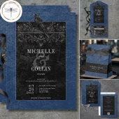 Gothic Black Ravens & Blue Order of Events Poster