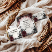 Gothic Blood Roses Birthday Einladung