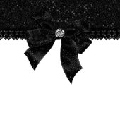Gothic Elegance | Onyx Black Bow Moody Wedding Einladung