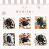 Gothic Moody Floral Wedding RSVP Karte