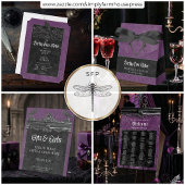 Gothic Raven Purple Darkly Ever After Wedding Geschenkschachtel