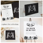 NOVA Til Death Gothic Skull Wedding Chart Poster