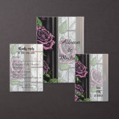 Lila Rose am Fenster - gotischer Stil Serviette (Personalisiere diese Kollektion eines unabhängigen Creators.)