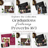 Rustikales Holz Christliche Abschluss Bibel Verse Postkarte