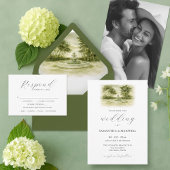 QR-Code Hochzeiten RSVP-Karten Einfach RSVP Karte