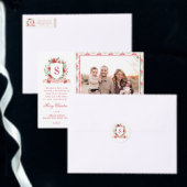 Weihnachts-Damaskus mit Weihnachtsmann Geschenkpapier