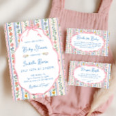 Grandmillennial Floral Vintage Table Number