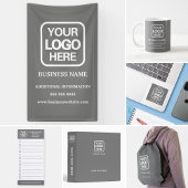 Hinzufügen von Logo Grau Modernes Berufliches Foto Visitenkarte