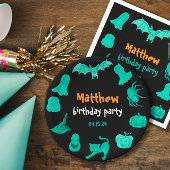 Schwarz-Grün-Geburtstagsgeschenk Fotoplatte