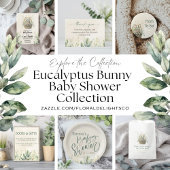 Green Eucalyptus Bunny Baby Dusche Geschenkanhänger