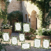 Minimalistische Hochzeitseinladung in Grünblättern Einladung