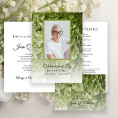 Gedenkdienst für grüne Hydrangea-Flora Programm