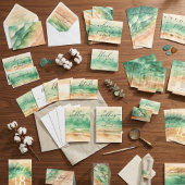 Green Ocean Beach Party Saison Sommer Flyer