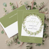 Künstlerisch-romantisches Grünkraut Einladung (Personalisieren Sie die Kollektion dieses unabhängigen Creators. Test)