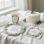 Greenery Garden Script Brautparty Serviette