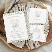 Eine kleine Erdnuss ist auf dem Weg zur Elefantend Einladung