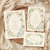 Greenery Woodland Fern Wedding Einladung