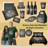 Liebliche Reindeer At Night Pappbecher