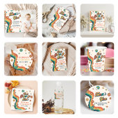 Groovy Baby Retro Rainbow Baby Dusche Party Foto Einladung