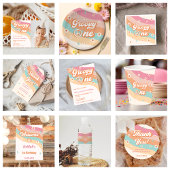 One Groovy Retro Daisy 1. Geburtstag Party Einladung