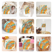 Peace Liebe Party Retro Rainbow 6. Einladung