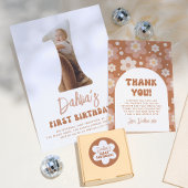 Retro Groovy Couple Names Bold Boho Rücksendeadres Permastempel