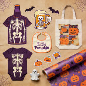 Süßes Kürbis-Halloween-Spooky-Muster Pappteller