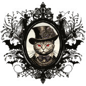 Halloween Cat, Vampire Cat, Lady Fangzähne Hoodie