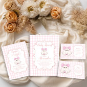 Pink Halloween Ghost Bow Girl Babydusche Pappbecher