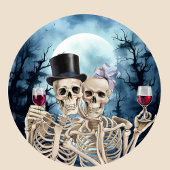 Hallowen Gothic Skeleton Bat Wedding Begrüßungszei Gästebuch